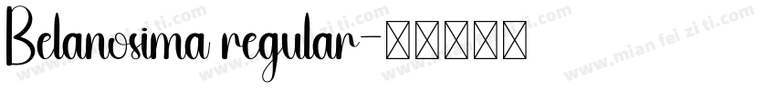 Belanosima regular字体转换
